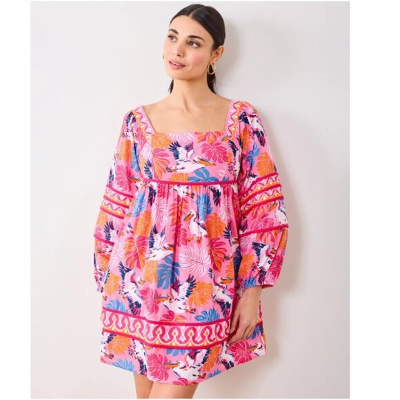 NWT Printfresh Maria Dress in Pelican Palms Print - Picture 1 of 7